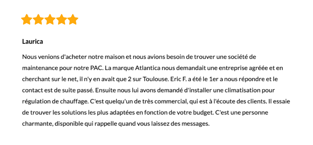 Quelques avis clients de Wiléo Courtier en travaux le spécialiste de la rénovation énergétique globale à Toulouse et ses environs